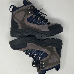 Blue Hill Trading Co Men’s Hiking Boots Size 8 Gray Blue Suede Trail Rugged